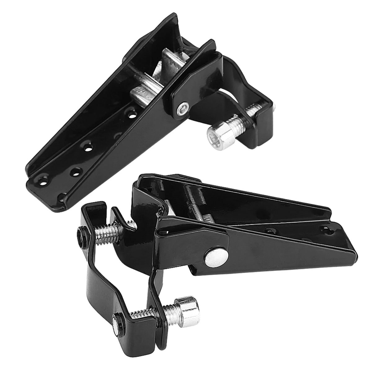 Black Stylish Metal Motorcycle Motorbike Frame Foot Pegs Rests Pedals Motorcycle Foot Rests Motorcycle Foot Peg Foot Rests