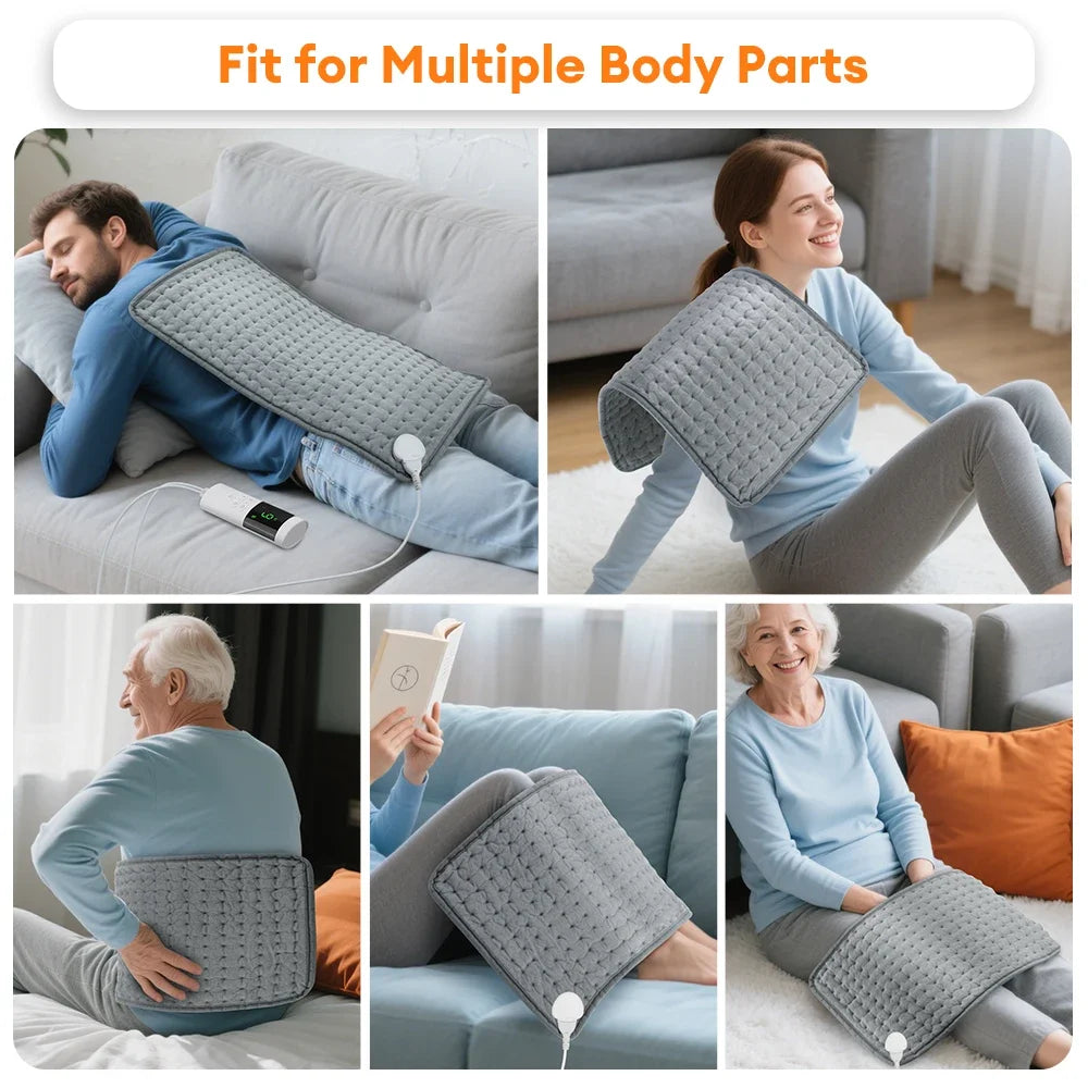 Electric Heating Pad Pet Heat Mat with 9 Levels Constant Temp 4 Mode Timer Body Warming Thermal Mat for Abdomen Hand Thermal Mat