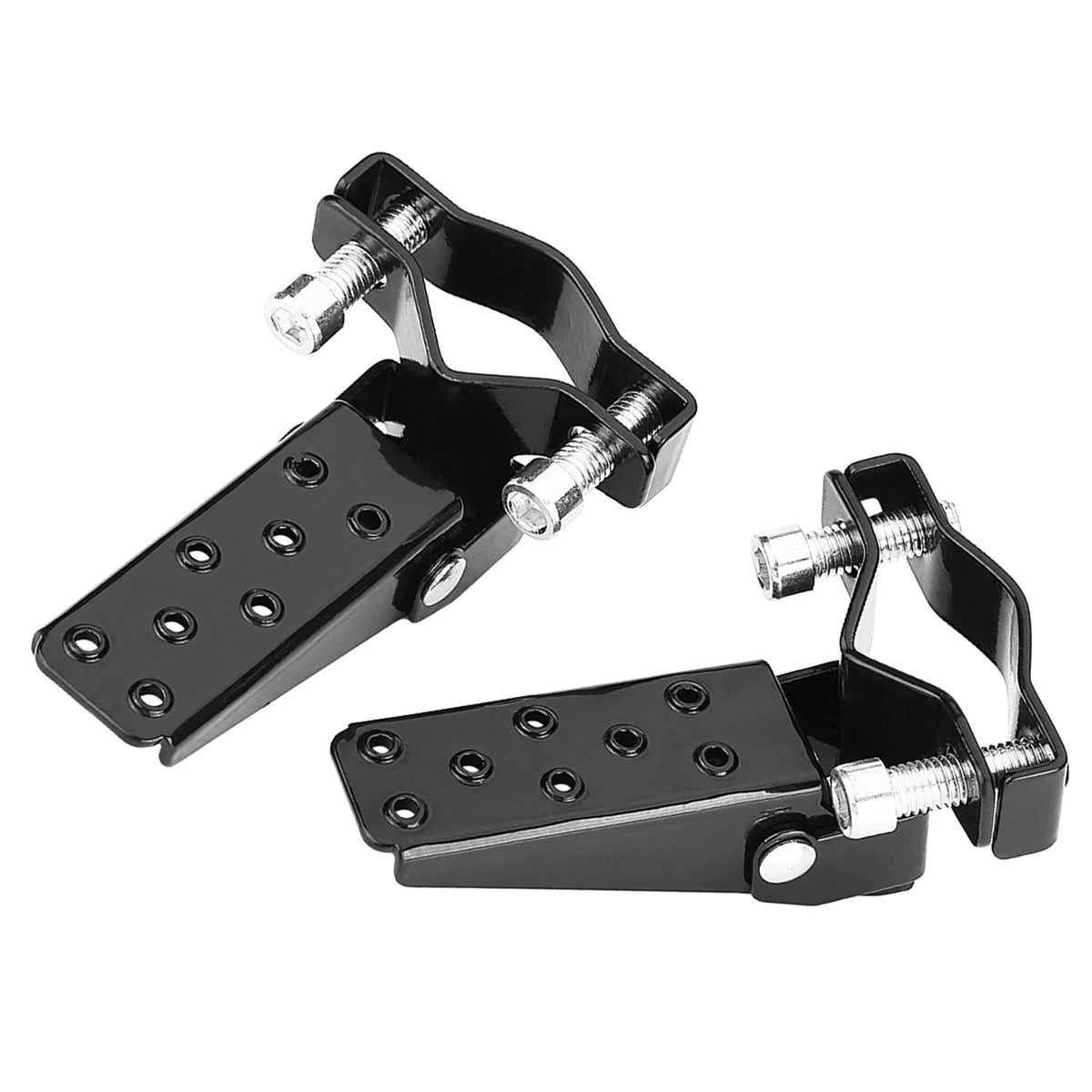 Black Stylish Metal Motorcycle Motorbike Frame Foot Pegs Rests Pedals Motorcycle Foot Rests Foot Rests Motorcycle Foot Peg