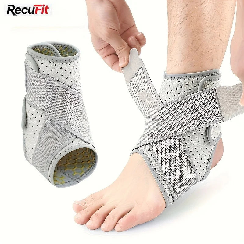 1PCS Ankle Brace for Sprained Ankle, Ankle Support Brace with Side Stabilizers for Men & Women, Ankle Splint Stabilizer