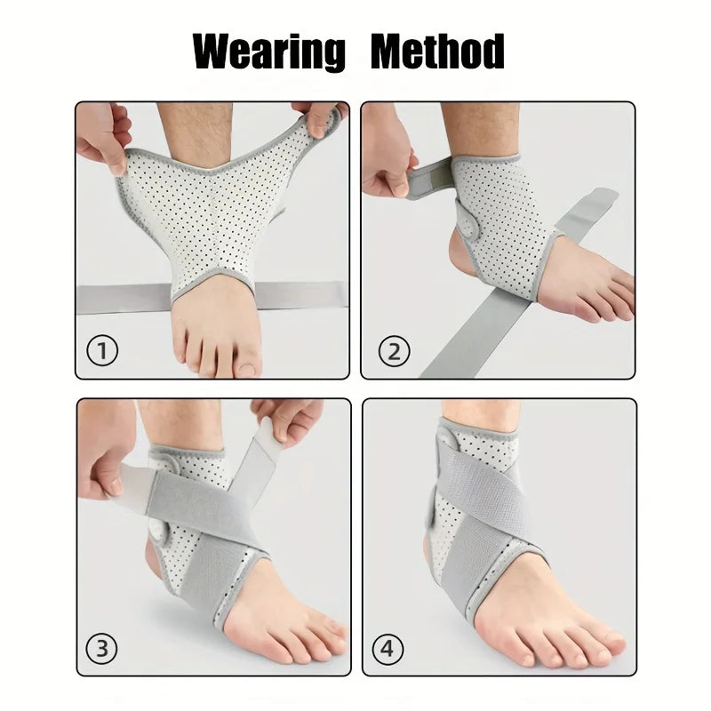1PCS Ankle Brace for Sprained Ankle, Ankle Support Brace with Side Stabilizers for Men & Women, Ankle Splint Stabilizer