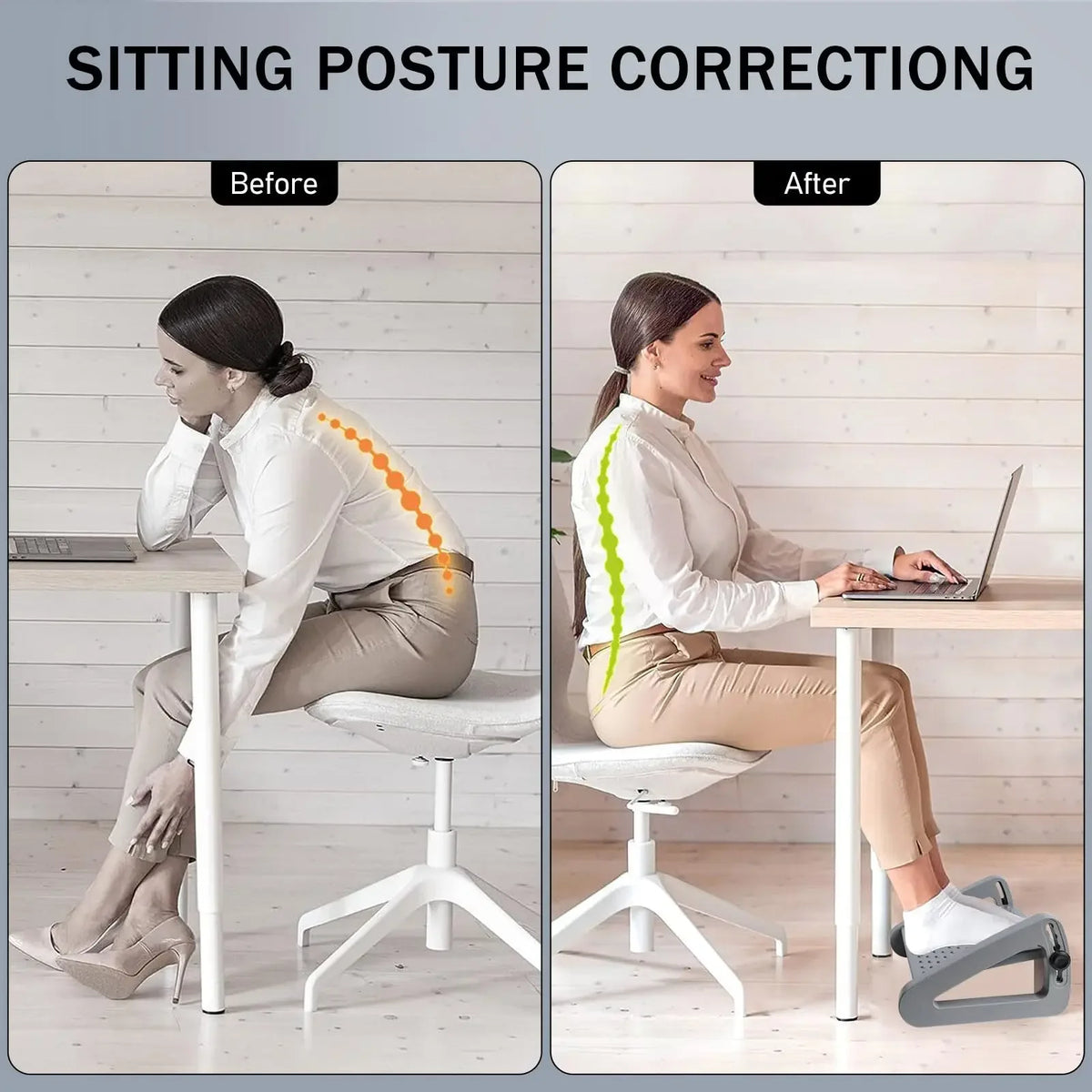Foot Rest for Under Desk at Work,Adjustable Height Foot Rest Portable Under Desk Foot Stool for Home,Office