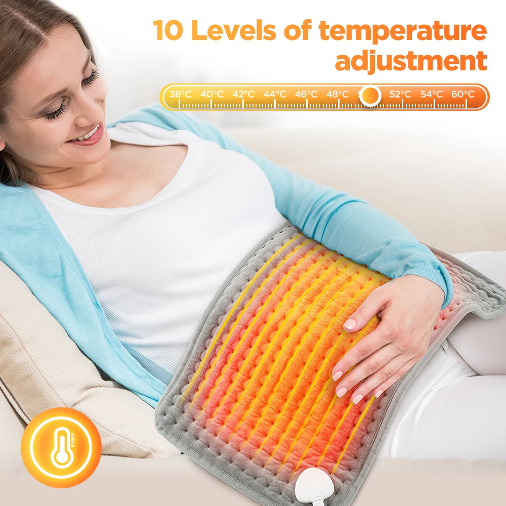 Electric Heating Pad Multifunctional Physiotherapy Heating Blanket Cushion 10 Levels Temperature Timing Body Back Warmer Winter
