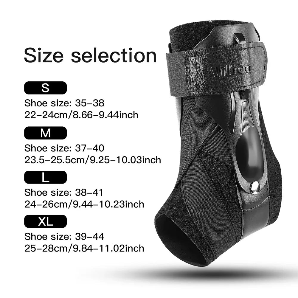 Ankle Support Brace with X-shaped Cross-fixing Compression Sleeve Lace Up Ankle Support for Men and Women, Ankle Wrap Suitable f