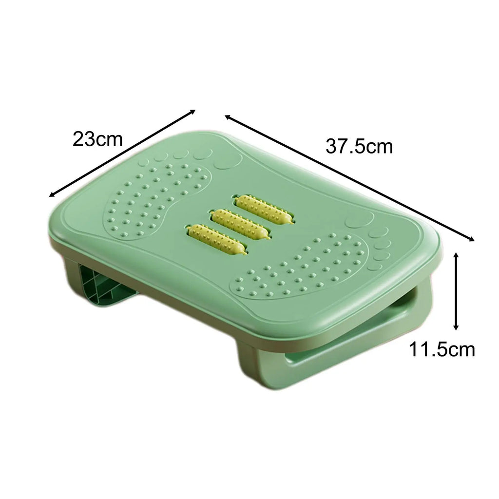 Foot Rest Under Desk Leg Rest with Roller Massage Foot Nursing Stool Foot Stool for Car Computer Desk Women Men Living Room Home