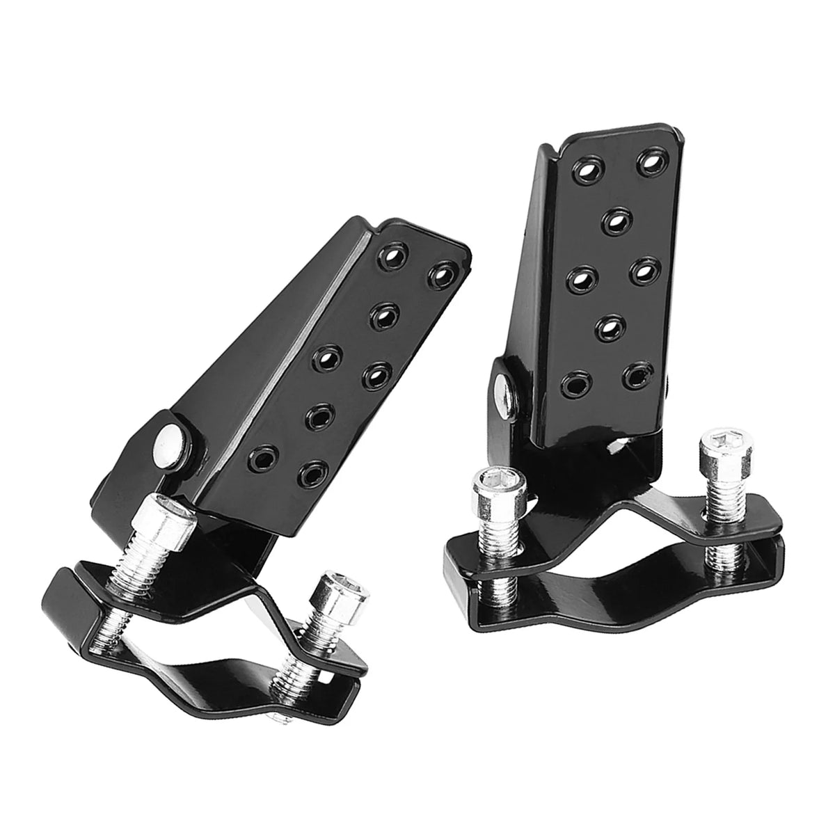 Black Stylish Metal Motorcycle Motorbike Frame Foot Pegs Rests Pedals Motorcycle Foot Rests Motorcycle Foot Peg Foot Rests