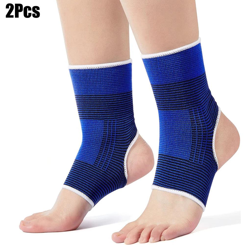 1 Pair Professional Elastic Knitted Ankle Support Band Ankle Brace for Ankle Sprain Sports Protects Shoes Ankle Therapy