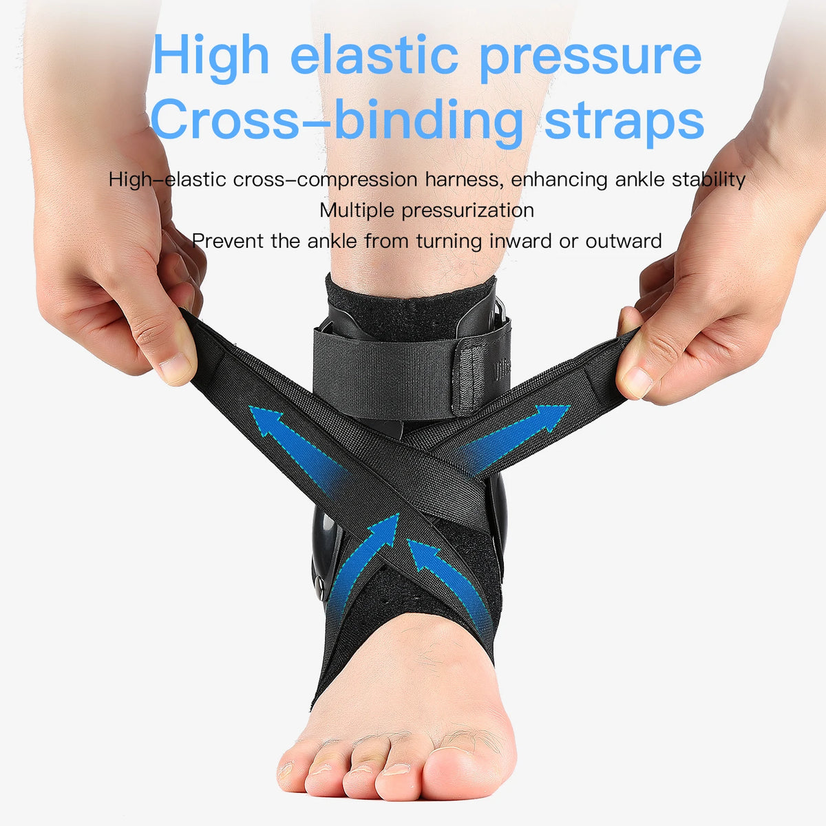 Ankle Brace Sports Support Prevent Sprain Unisex Adjustable Comfortable Design for Recovery and Injury Protection