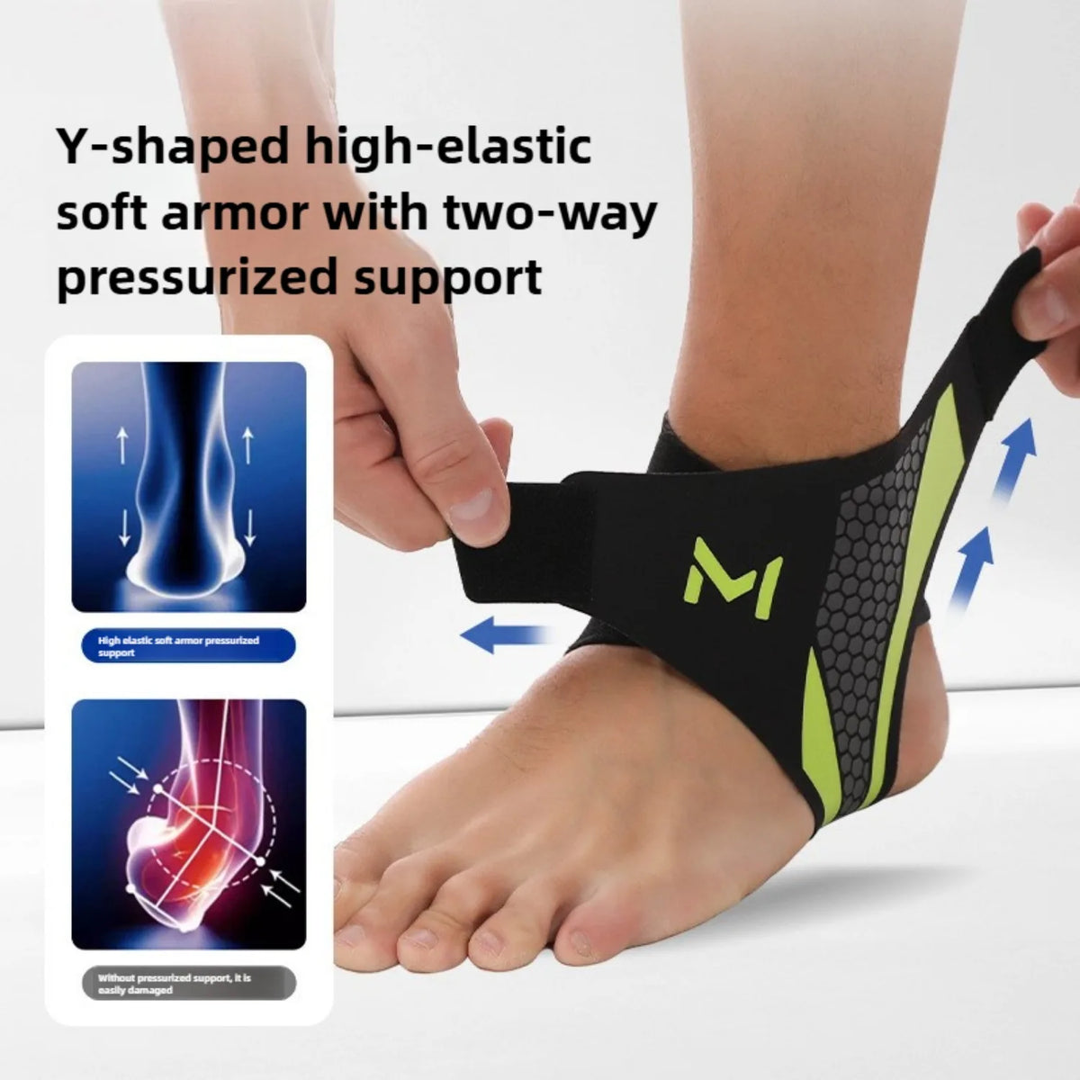 Ankle Support  Adjustable Ankle Brace Breathable Nylon Material Super Elastic and Comfortable Relieve Pain