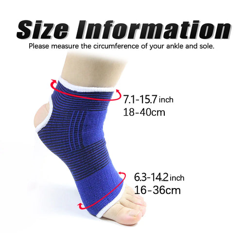 1 Pair Professional Elastic Knitted Ankle Support Band Ankle Brace for Ankle Sprain Sports Protects Shoes Ankle Therapy