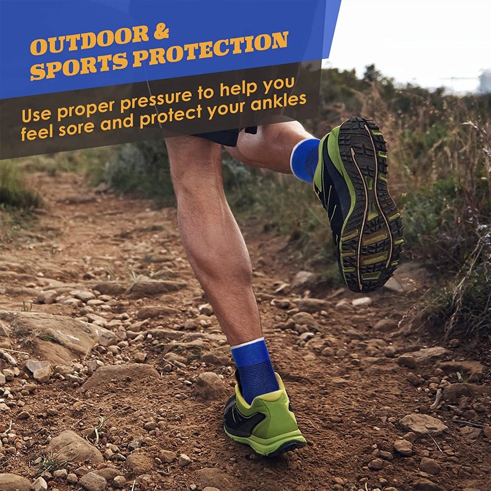 1 Pair Professional Elastic Knitted Ankle Support Band Ankle Brace for Ankle Sprain Sports Protects Shoes Ankle Therapy