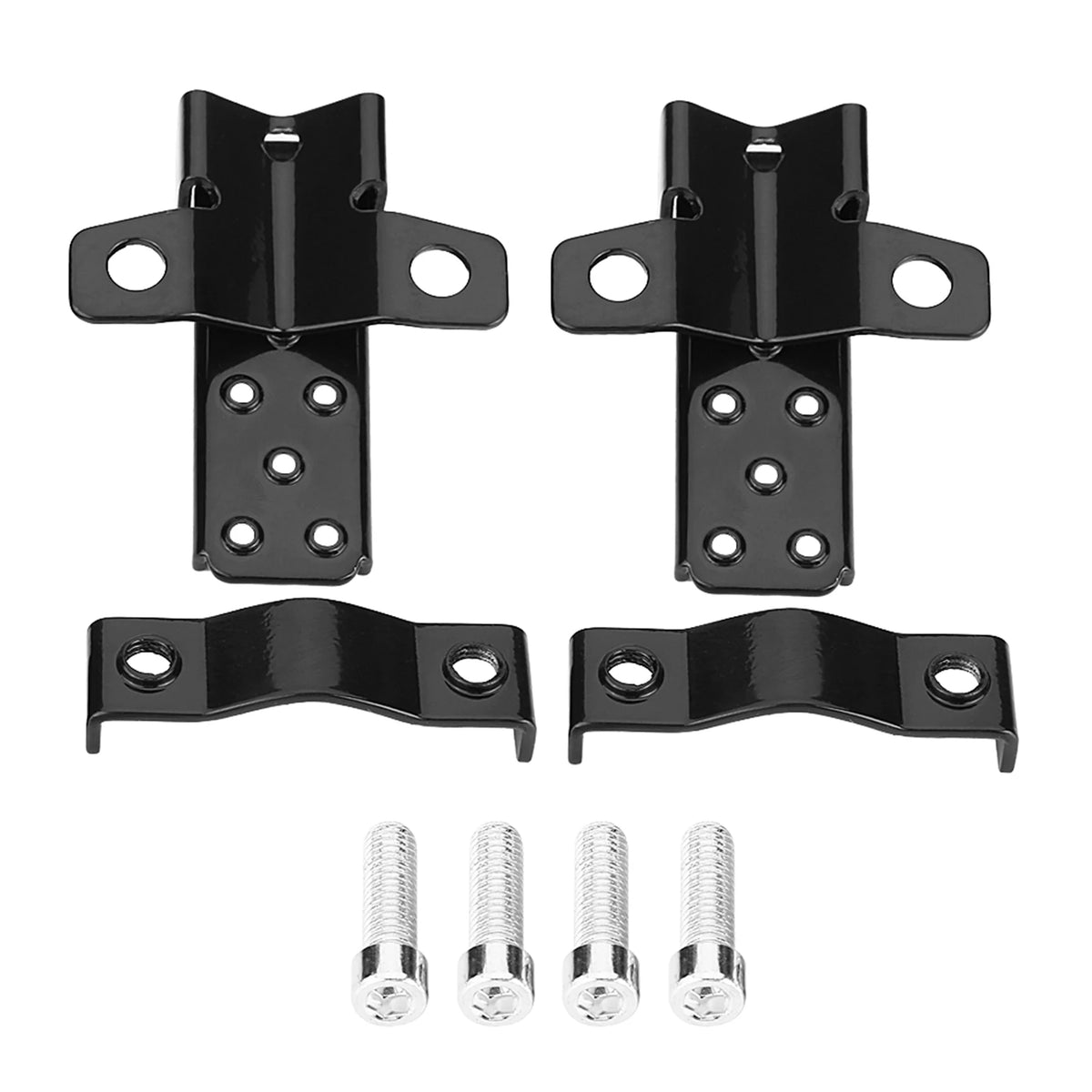 Black Stylish Metal Motorcycle Motorbike Frame Foot Pegs Rests Pedals Motorcycle Foot Rests Motorcycle Foot Peg Foot Rests