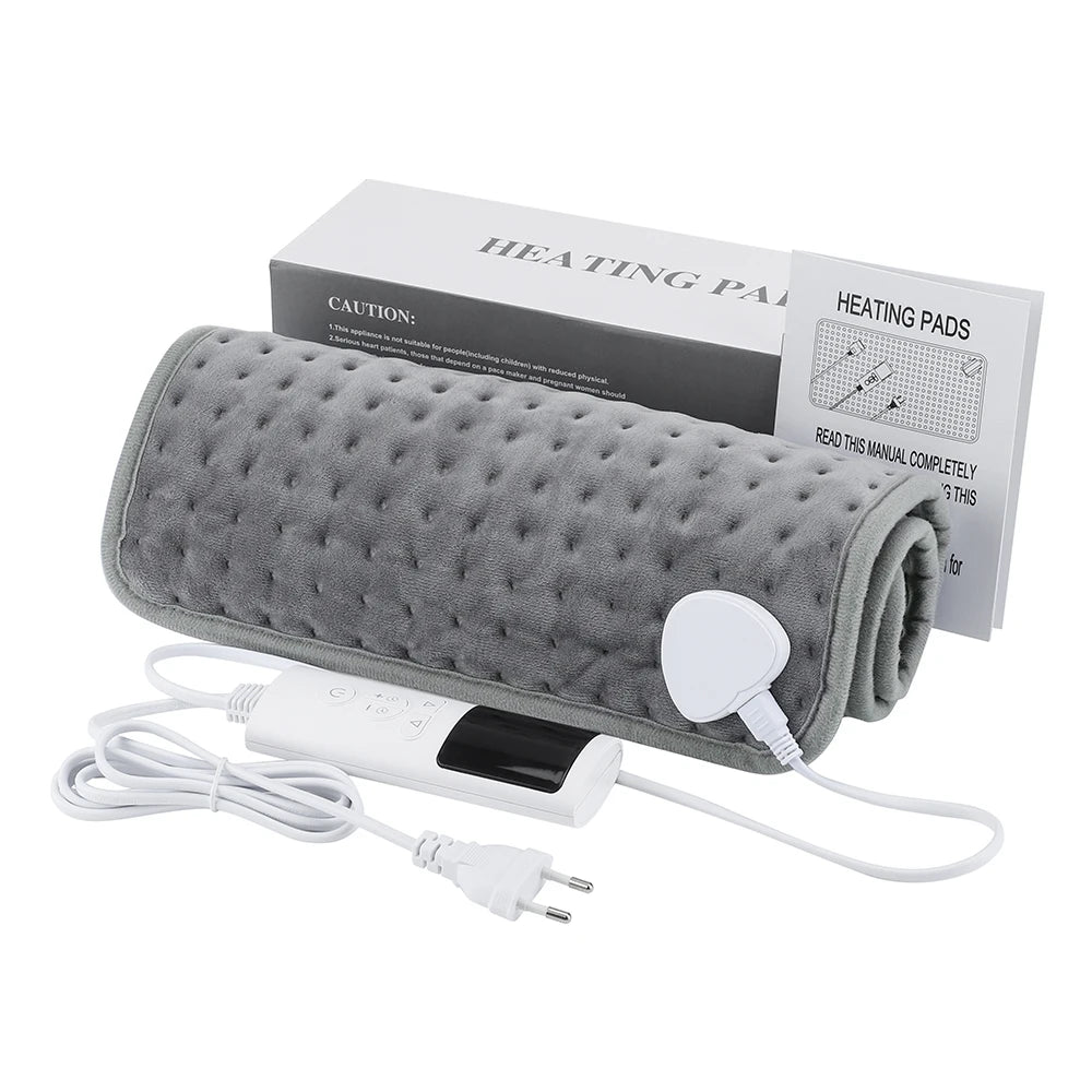 Electric Heating Blanket Thermal Pads Warmer 9 Levels Heated Mat Soft&Safe Winter Body Back Leg Warmer Pads Home Use  60*30cm