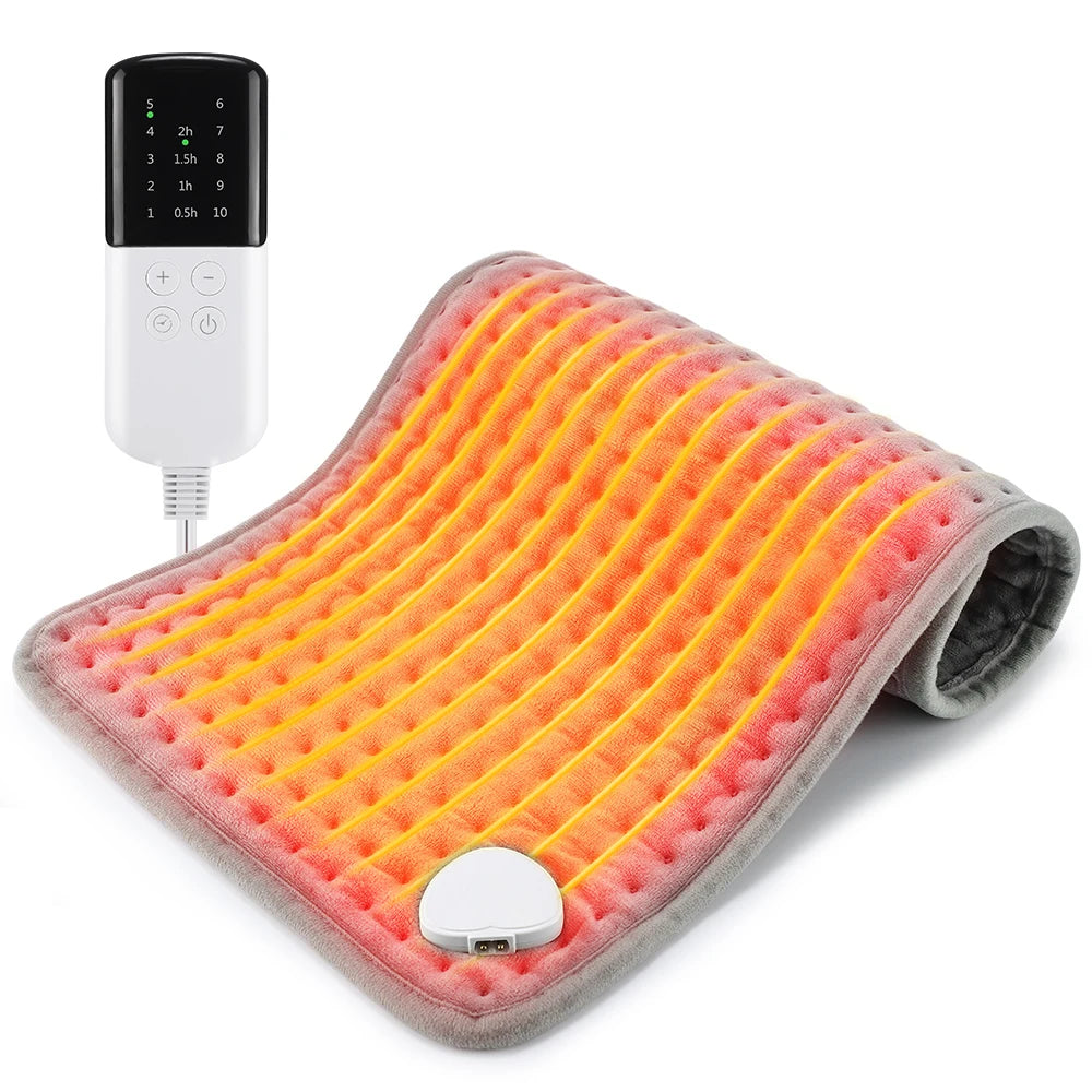 Electric Heating Pad Multifunctional Physiotherapy Heating Blanket Cushion 10 Levels Temperature Timing Body Back Warmer Winter